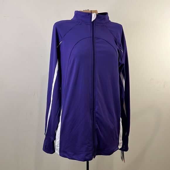 NWT Mizuno Purple with White Trim Athletic Jacket - Size XL - Picture 4 of 14